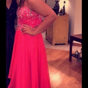 pink formal dress